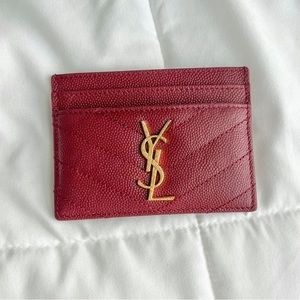 YSL Red Cardholder